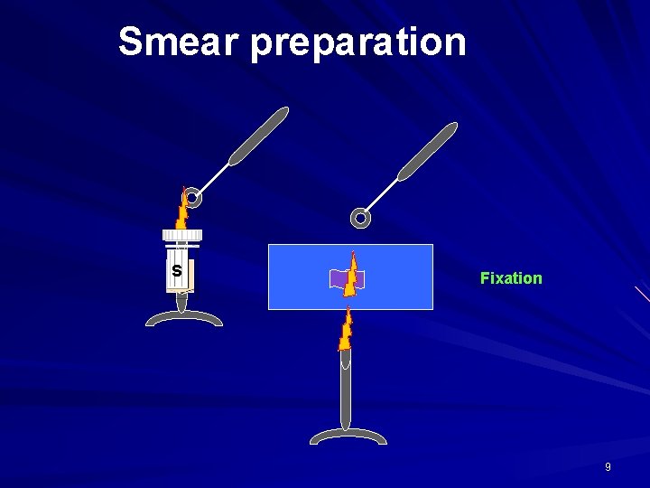 Smear preparation S Fixation 9 