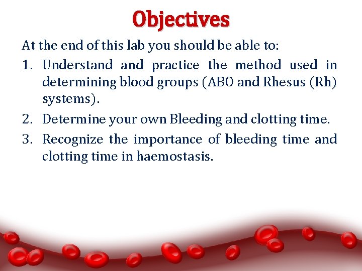 Objectives At the end of this lab you should be able to: 1. Understand
