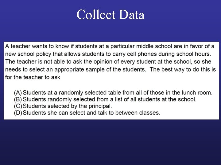 Collect Data 