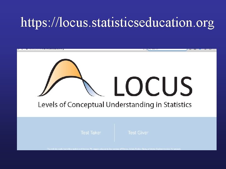 https: //locus. statisticseducation. org 