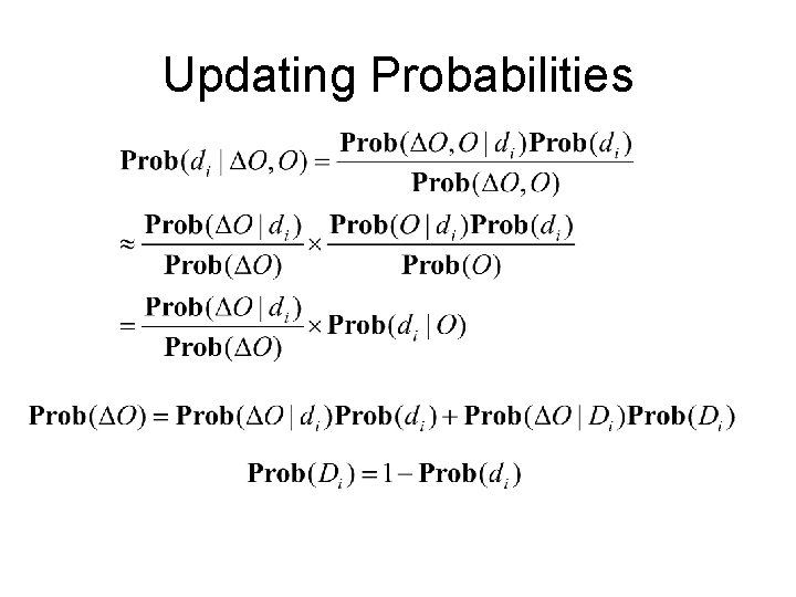 Updating Probabilities 