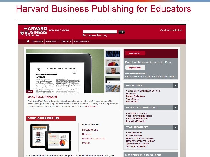 Harvard Business Publishing for Educators MBA Program 16 