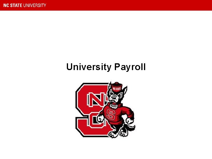 University Payroll 