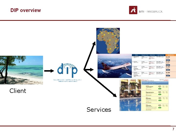 DIP overview Client Services 7 