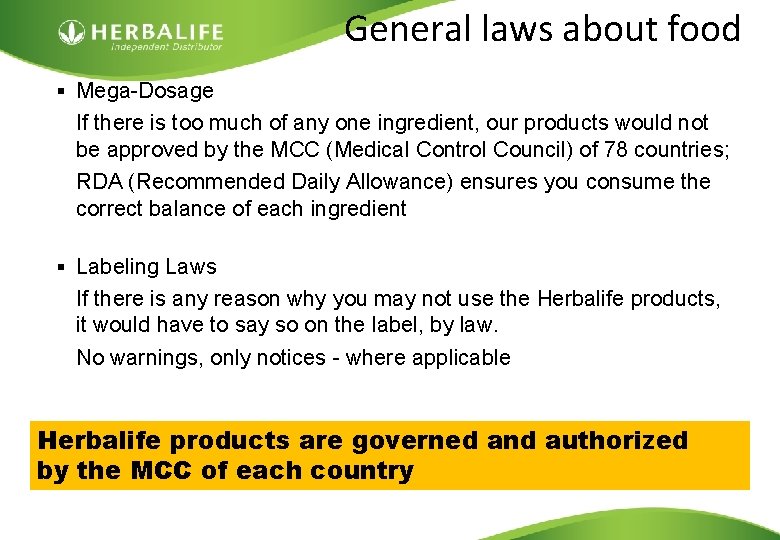 General laws about food § Mega-Dosage If there is too much of any one