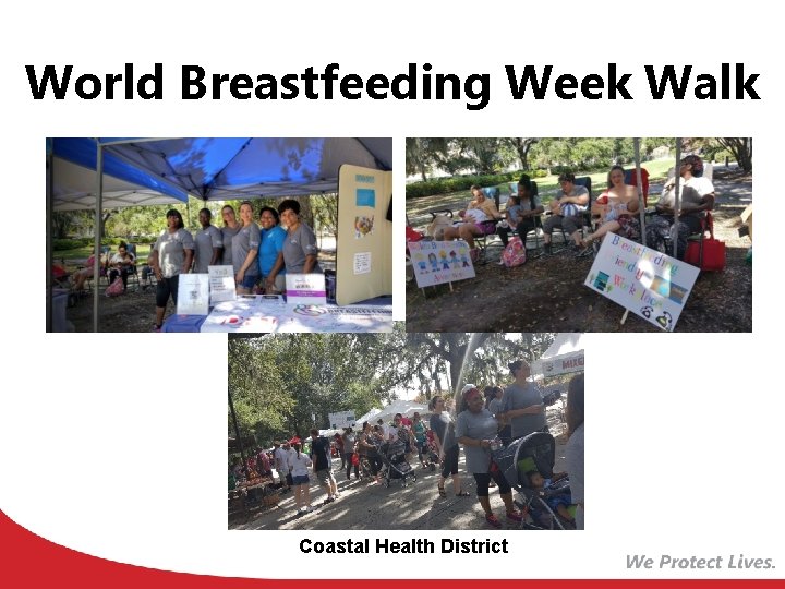 World Breastfeeding Week Walk Coastal Health District 