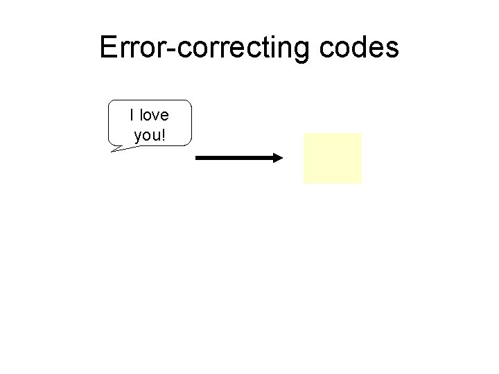 Error-correcting codes I love you! 