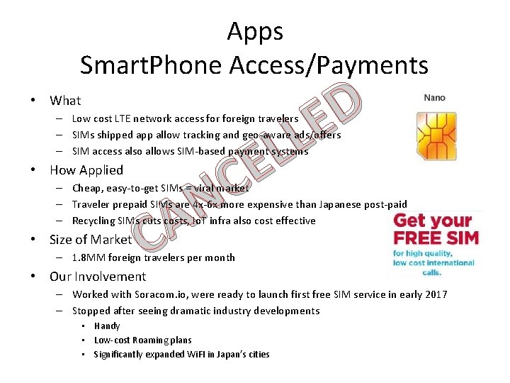 Apps Smart. Phone Access/Payments • What D E L L E C N A