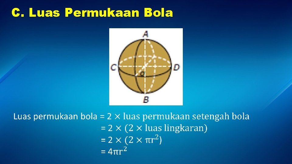 C. Luas Permukaan Bola 