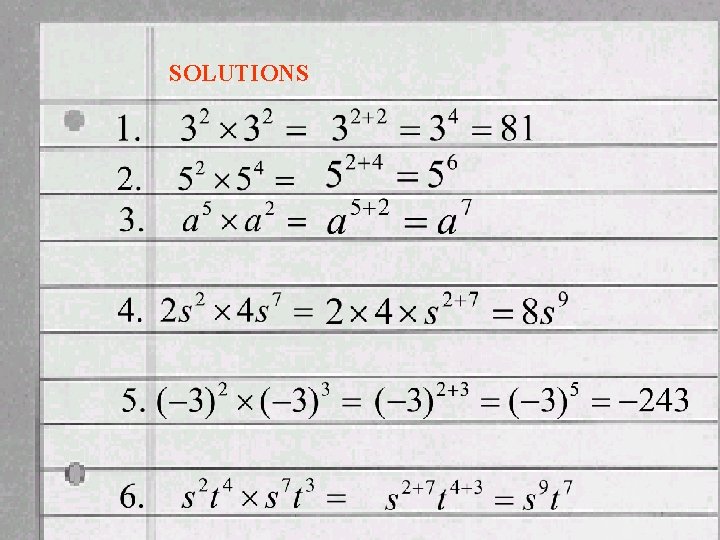 SOLUTIONS SOLUTIONS