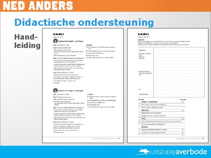 Didactische ondersteuning Handleiding 