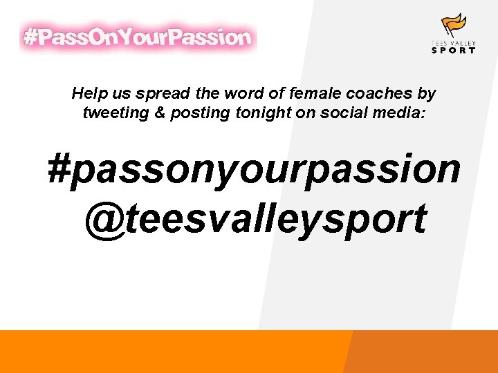 Help us spread the word of female coaches by tweeting & posting tonight on