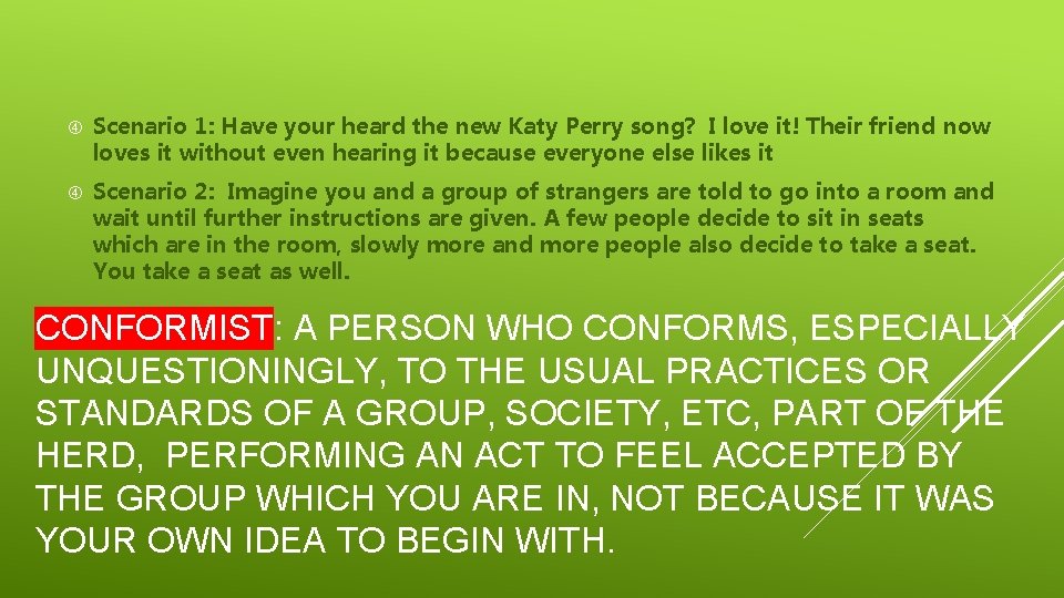  Scenario 1: Have your heard the new Katy Perry song? I love it!