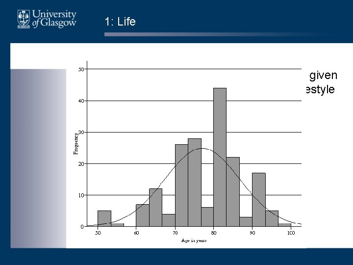 1: Life • Until what age do you expect to live, given your family 1: Life • Until what age do you expect to live, given your family
