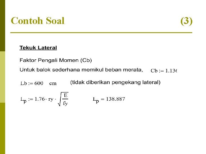 Contoh Soal (3) 