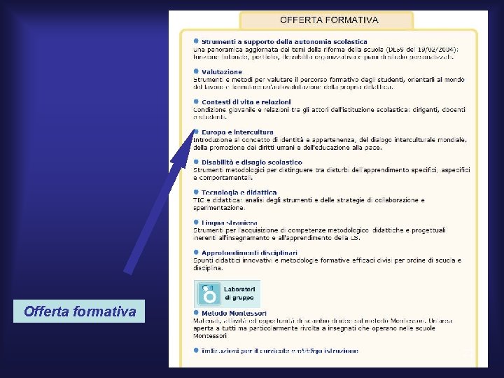 Offerta formativa E-Tutor: Pier Luigi Ciarpaglini 22 