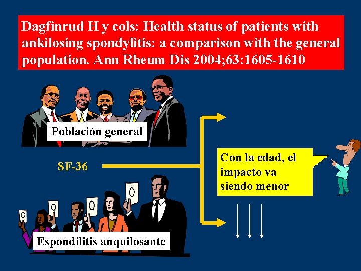 Dagfinrud H y cols: Health status of patients with ankilosing spondylitis: a comparison with