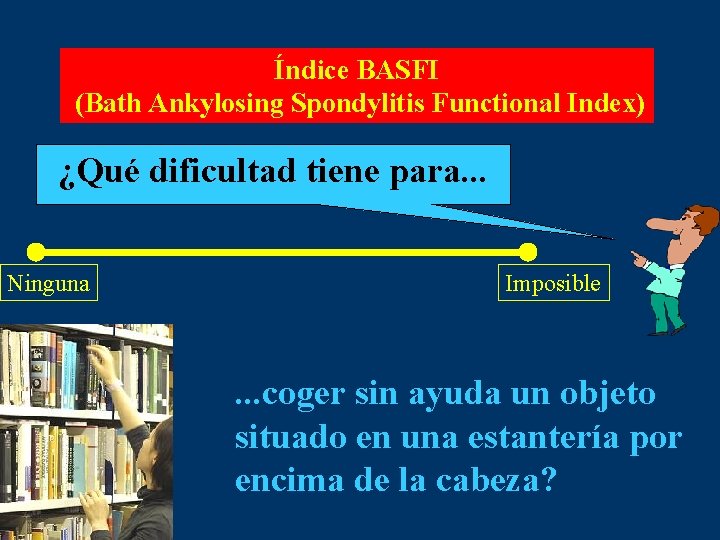 Índice BASFI (Bath Ankylosing Spondylitis Functional Index) ¿Qué dificultad tiene para. . . Ninguna