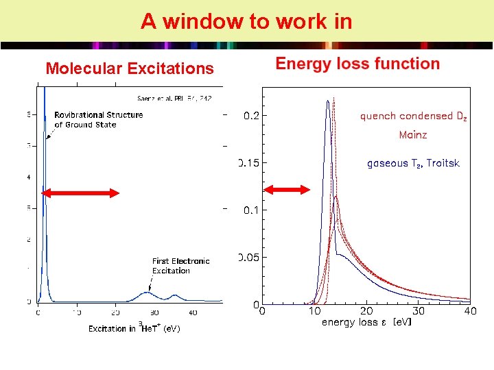 A window to work in Molecular Excitations 