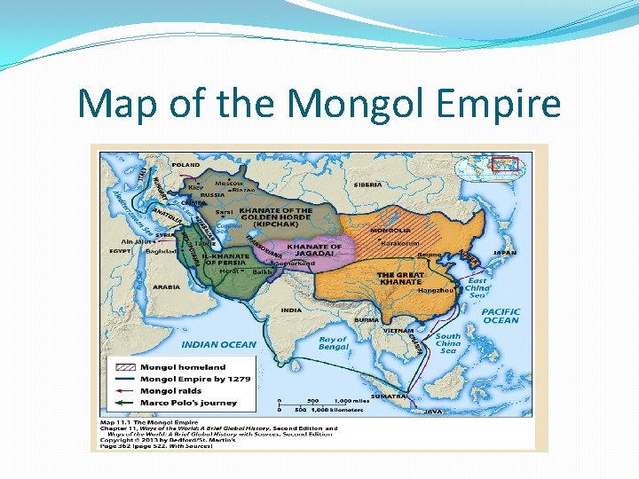 Map of the Mongol Empire 