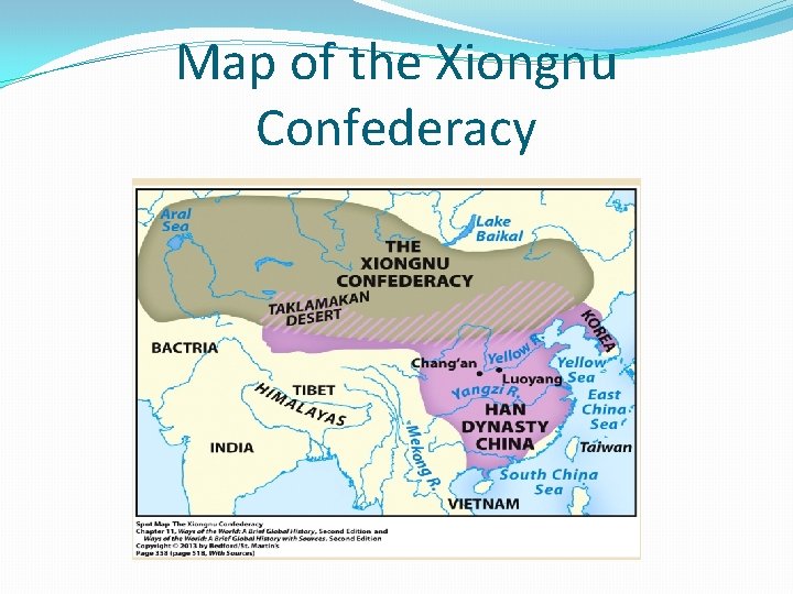 Map of the Xiongnu Confederacy 