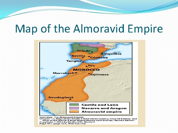 Map of the Almoravid Empire 