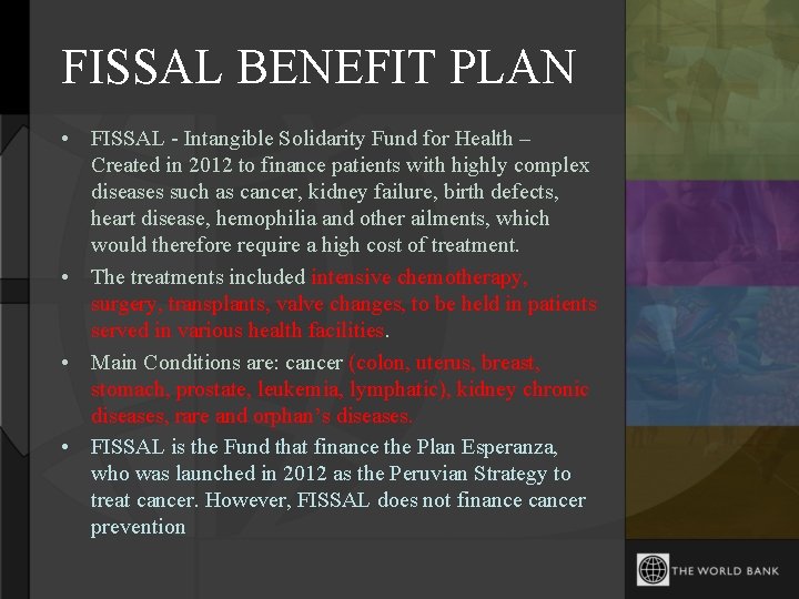 FISSAL BENEFIT PLAN • FISSAL - Intangible Solidarity Fund for Health – Created in