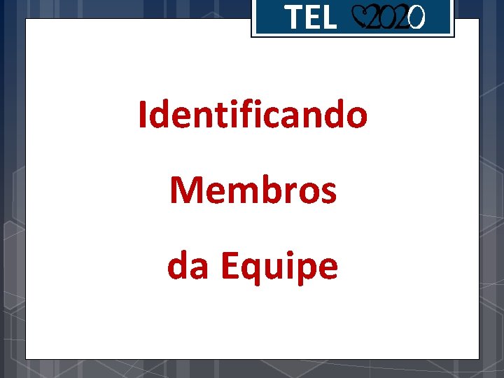 TEL Identificando Membros da Equipe 