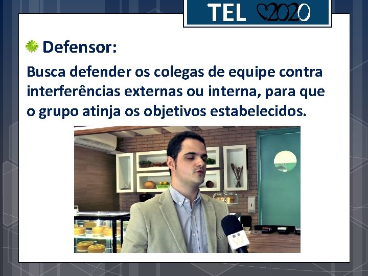 TEL Defensor: Busca defender os colegas de equipe contra interferências externas ou interna, para