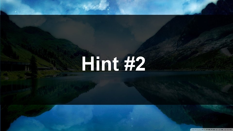 Hint #2 