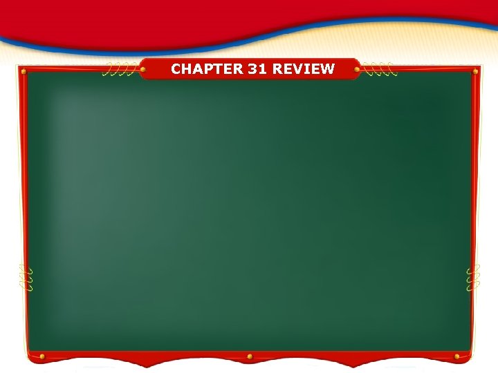 CHAPTER 31 REVIEW 