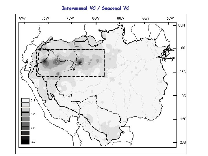 Interannual VC / Seasonal VC 75 W 80 W 70 W 65 W 60