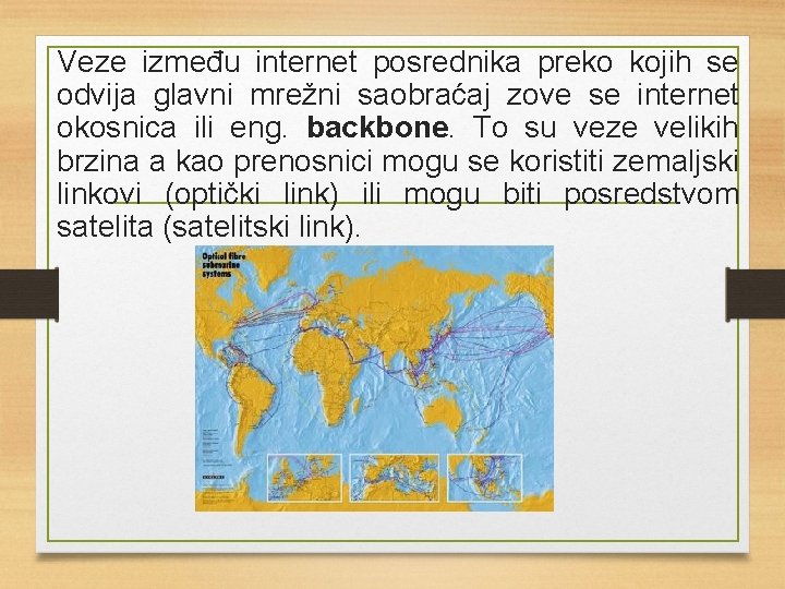 Veze između internet posrednika preko kojih se odvija glavni mrežni saobraćaj zove se internet