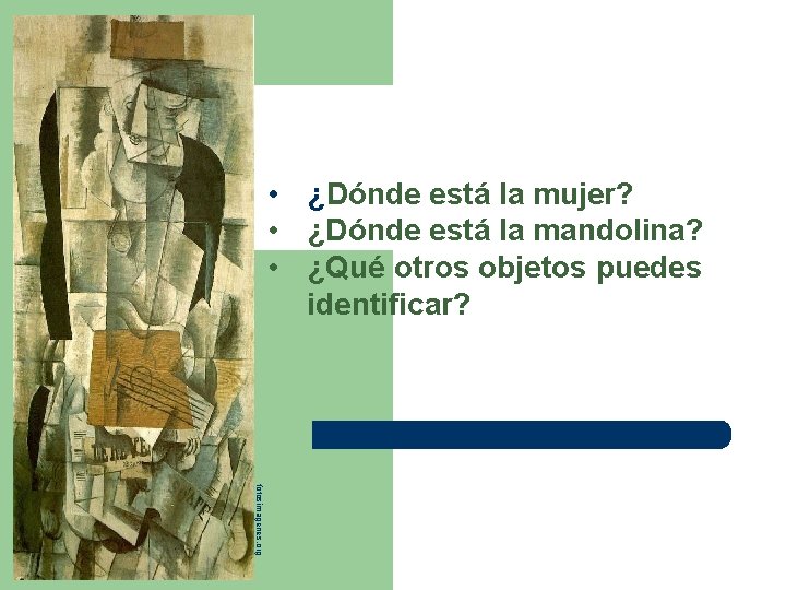 Mujer con mandolina de • ¿Dónde está la mujer? Georges Braque • ¿Dónde está