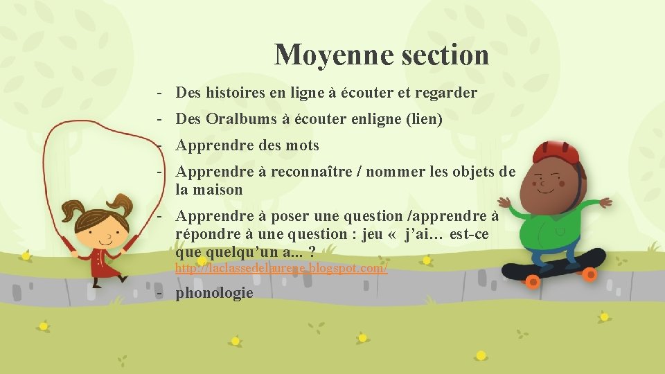 Moyenne section - Des histoires en ligne à écouter et regarder - Des Oralbums