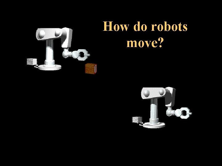 How do robots move? 