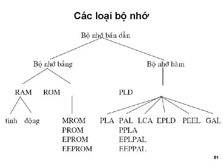 Các loại bộ nhớ 51 