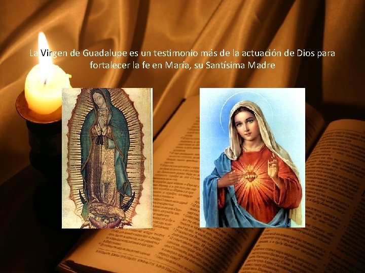 La Virgen de Guadalupe es un testimonio más de la actuación de Dios para