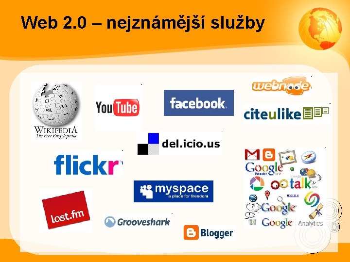 Web 2. 0 – nejznámější služby 