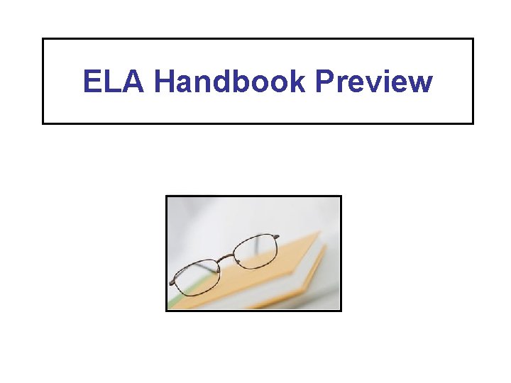 ELA Handbook Preview 