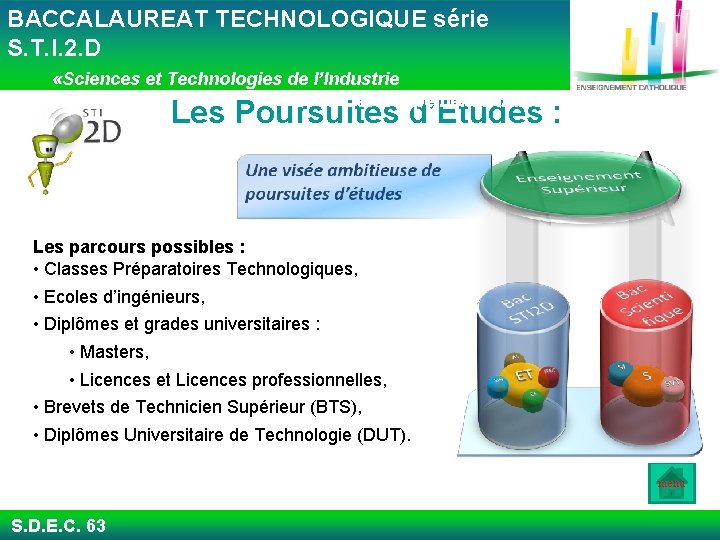  BACCALAUREAT TECHNOLOGIQUE série S. T. I. 2. D «Sciences et Technologies de l’Industrie
