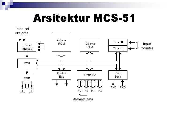 Arsitektur MCS-51 Arsitektur MCS-51