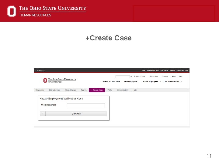 +Create Case 11 