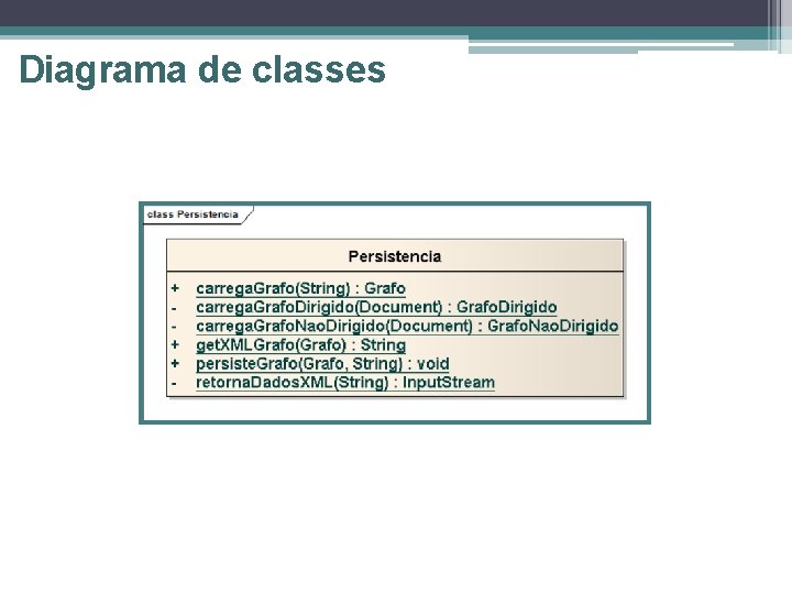 Diagrama de classes 