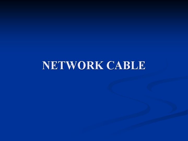 NETWORK CABLE 