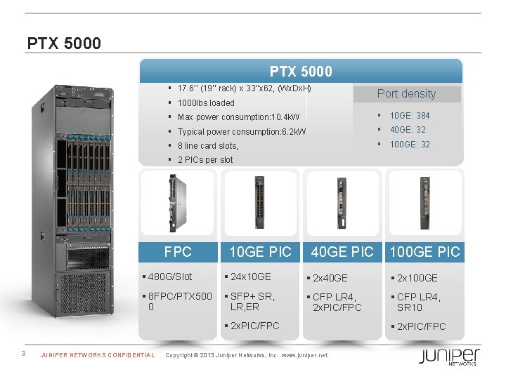 PTX 5000 § 17. 6’’ (19’’ rack) x 33’’x 62, (Wx. Dx. H) §
