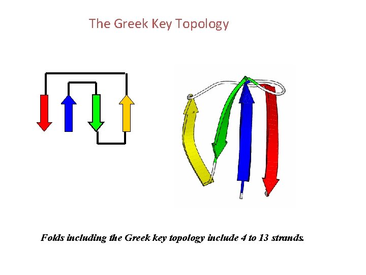 The Greek Key Topology Folds including the Greek key topology include 4 to 13