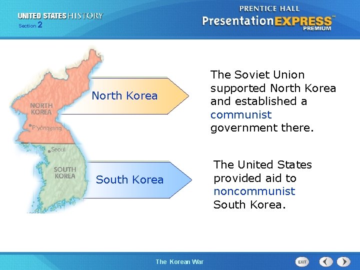 Section 2 North Korea South Korea The Cold War The Begins Korean War The