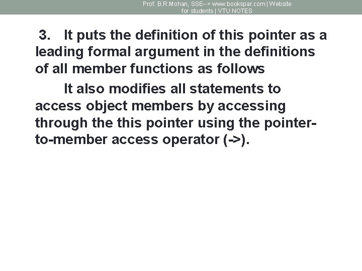 Prof. B. R. Mohan, SSE--> www. bookspar. com | Website for students | VTU