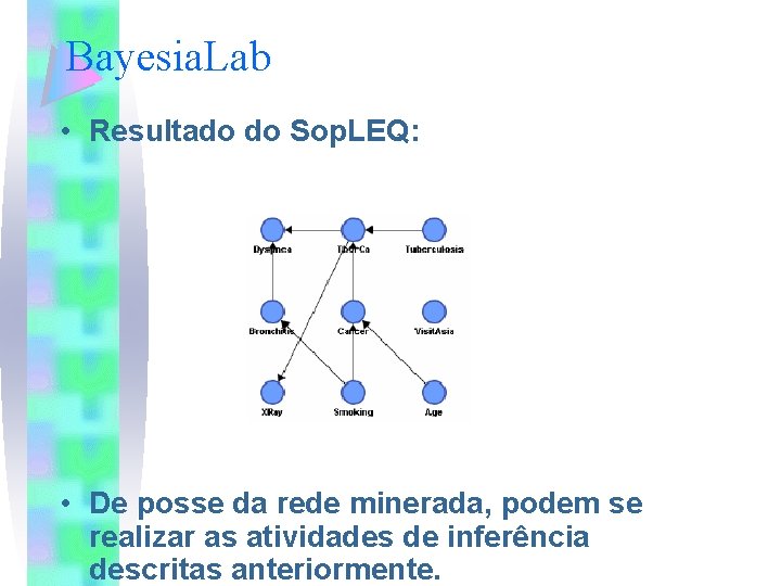 Bayesia. Lab • Resultado do Sop. LEQ: • De posse da rede minerada, podem